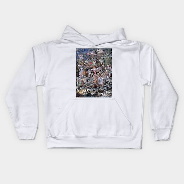 The Fairy Feller's Master Stroke - Richard Dadd Kids Hoodie by forgottenbeauty